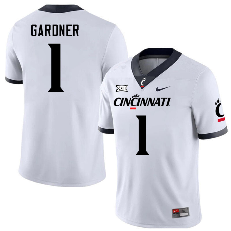 Cincinnati Bearcats #1 Sauce Gardner Big 12 Conference College Football Jerseys Stitched Sale-White